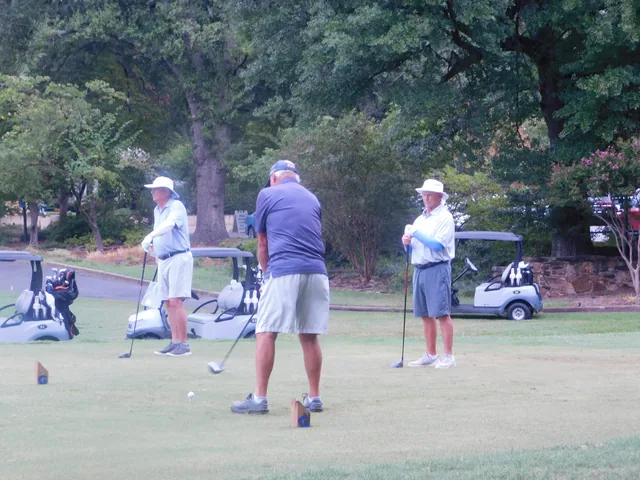 Golfers making their way around the course at COMEC’s 2026 golf tournament